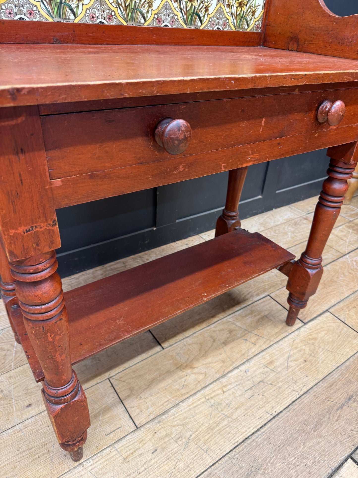 Antique Pine Washstand  Side Table / Dressing Table /Sideboard Desk