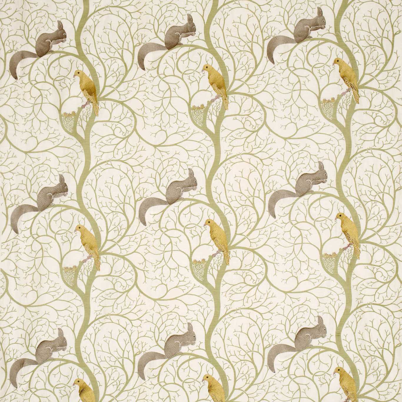 Squirrel and Dove Embroidery