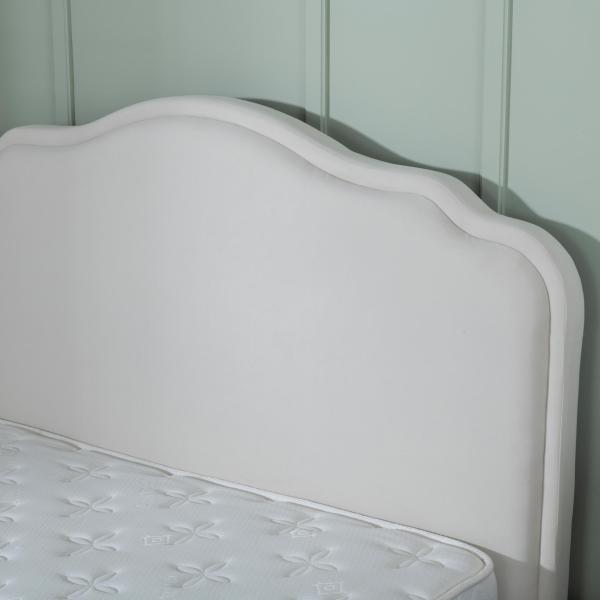 The Diaz Beige 5 FT King Storage Bed