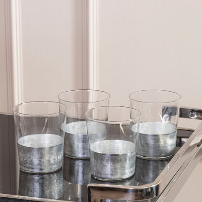 Set of Four Clear Glass Tumblers | Apollo