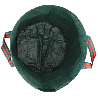 Outsunny Garden Waste Bags, 300L x 3 Heavy Duty Garden Bags, Foldable and Reusable Garden Sacks with Handles for Collecting Garden Waste, Plant Waste Grass and Leaves, Green