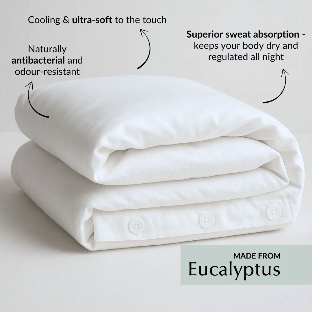 Cool & Comfy Silk Duvet Cover (Eucalyptus)