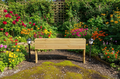 Extra Deep Raised wooden decking planter