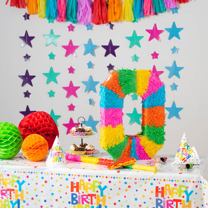 Large Number 0 Pinata Party Set