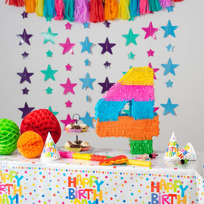 Large Number 4 Pinata Party Set