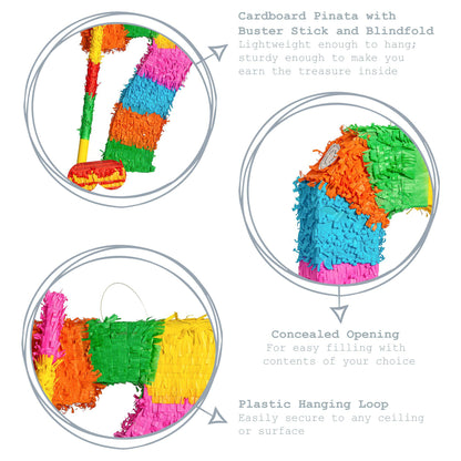 Large Number 7 Pinata Party Set