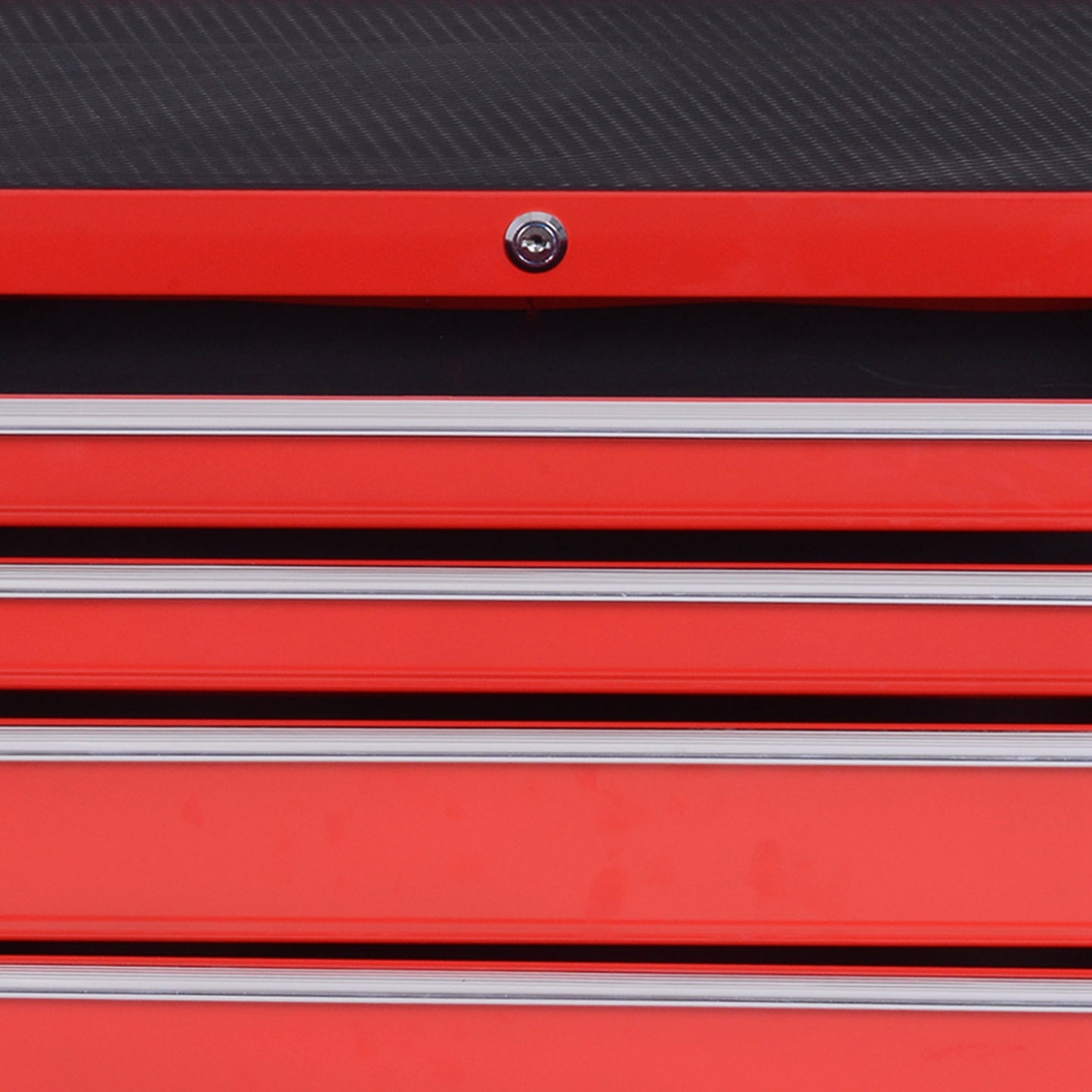 DURHAND 7-Drawer Rolling Tool Chest on Wheels, Lockable Tool Cabinet with Side Handle, Metal Tool Box Trolley for Garage, Workshop, Red