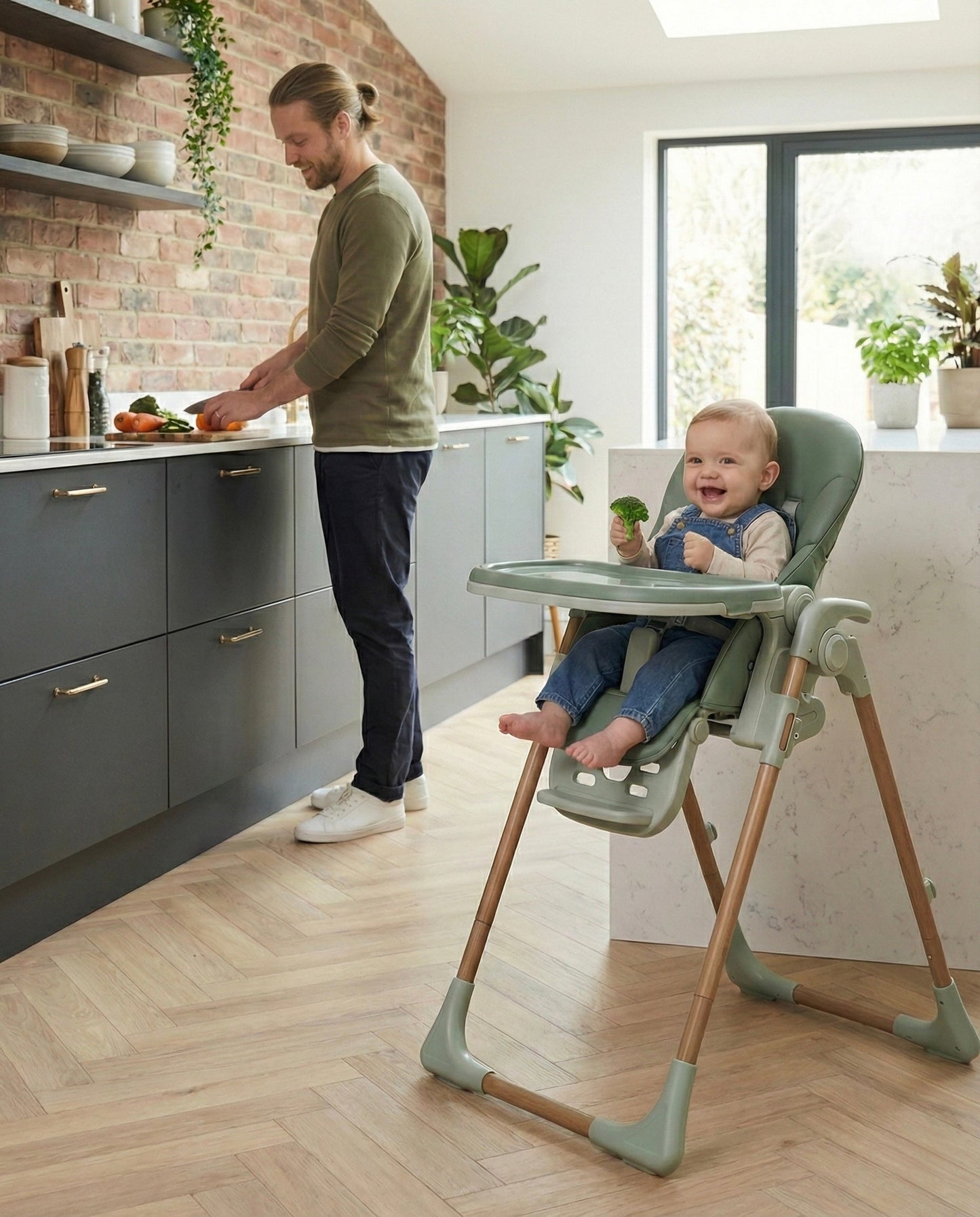 Flare Baby & Toddler Highchair - Green