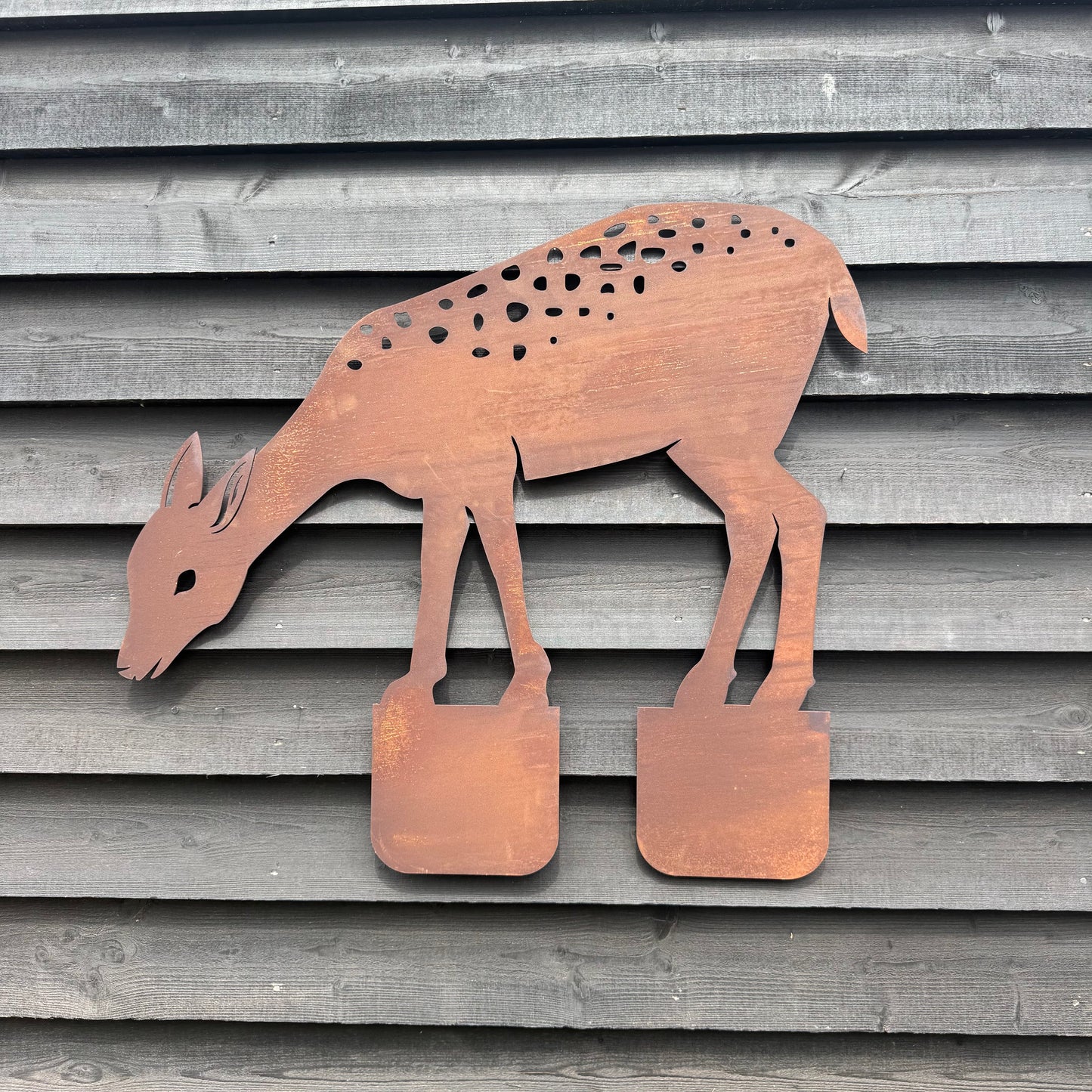 Rusty Metal Deer Garden Decoration
