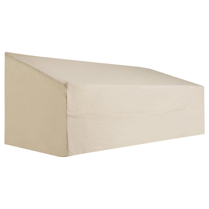 Outsunny 600D Oxford Cloth Furniture Cover, 3 Seater Sofa Protector for Garden Patio, Outdoor, Waterproof, Beige, 218 x 111 x 63-101 cm
