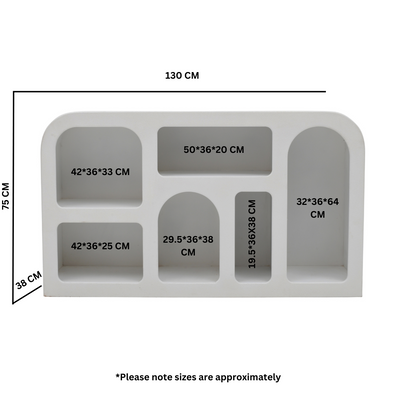 Udaipur Geometric Medium Sideboard / Display Cabinet / Bookshelf