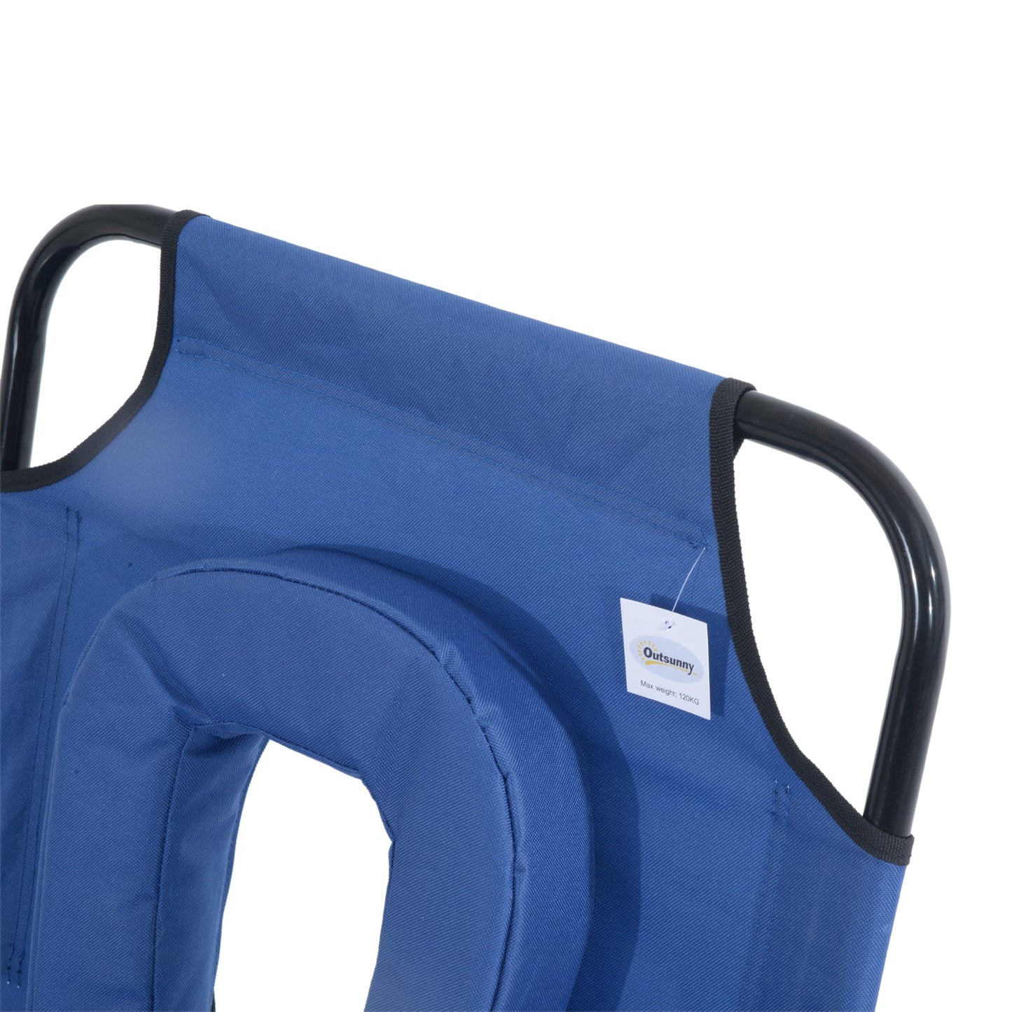Outsunny Reading Hole Sun Lounger - Blue