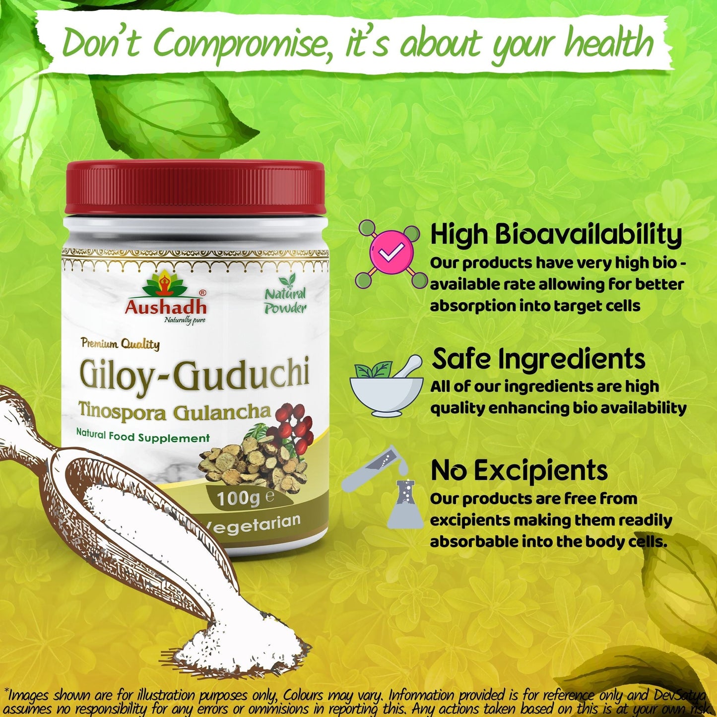 Aushadh Guduchi Powder 100 gram - Daily Wellness Support