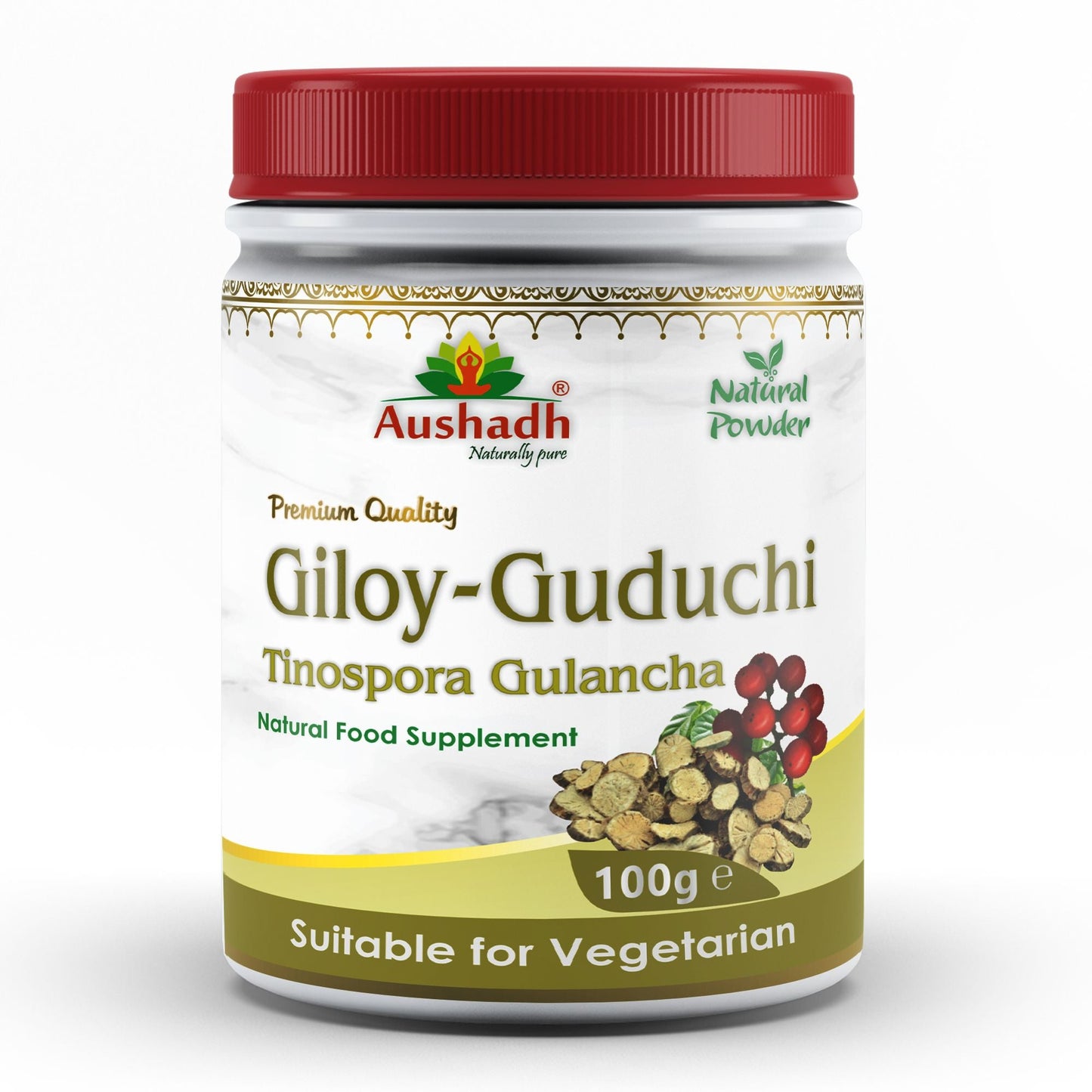 Aushadh Guduchi Powder 100 gram - Daily Wellness Support