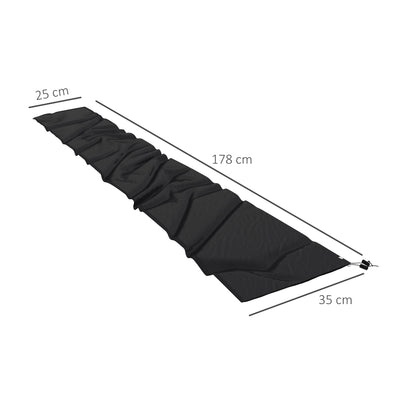 Outsunny Parasol Cover, Cantilever Umbrella Cover, Banana Umbrella Cover with Zipper for Outdoor Garden, Patio, Black