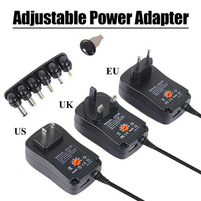 30W Universal AC/DC Adapter Adjustable Power Supply Adaptor Charger 3V 4.5V 5V 6V 7.5V 9V 12V 2.1A For LED Light Bulb Strip CCTV