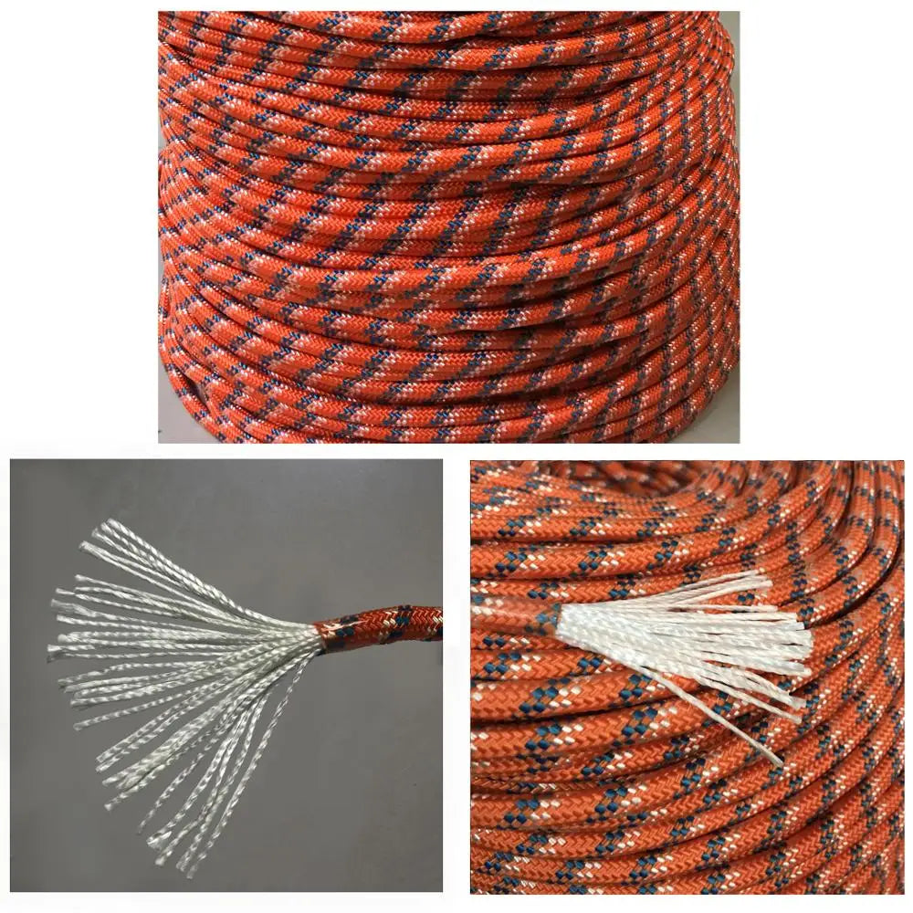 Desert&Fox Climbing Rope 10m/20m/30m/50m Outdoor Emergency Rope Wear Resistant 9mm Diameter High Strength Hiking Accessory Tool