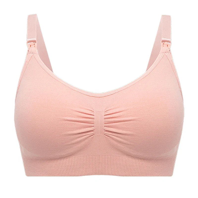 plus Size Seamless Nursing Bra for Women Breathable Maternity Push up Front Closure Underwear Adjustable Straps Wire-Free