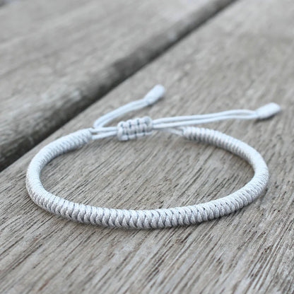 Tibetan Buddhist Bracelet Lucky Handmade Braided Adjustable King Kong Knot Red Thread Charm Bracelets for Women Men Couple Lover