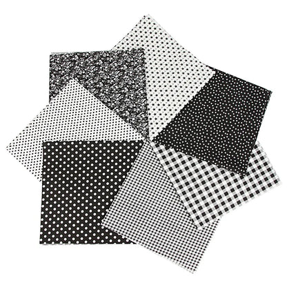 7PCS 25 x 25cm/50 x 50cm Squares Cotton Craft Fabric Cloths for DIY Bundle Patchwork Quilting Sewing Scrapbooking Artcraft