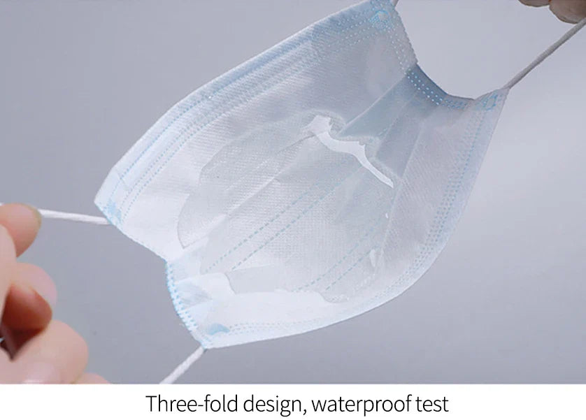 Mouth Masks 3-layer Anti-Dust Disposable Mascarillas  Non Woven Meltblown Cloth Masks Elastic Ear Loop Face Mask