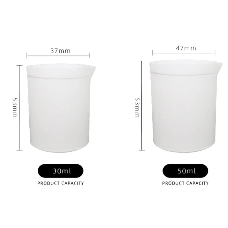 1pc/lot Capacity 30ml-1000ml PTFE Beaker, Beaker F4 Beaker, Measuring Cup Acid Alkali Resistance for Laboratory