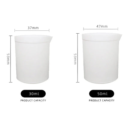 1pc/lot Capacity 30ml-1000ml PTFE Beaker, Beaker F4 Beaker, Measuring Cup Acid Alkali Resistance for Laboratory