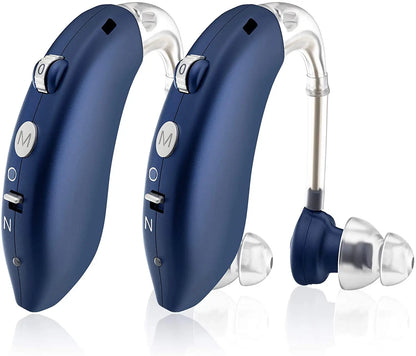 2025 Best Mini Rechargeable Audifonos BTE Hearing Aids Adjustable Tone Sound Amplifier Portable Deaf Elderly digital Hearing Aid