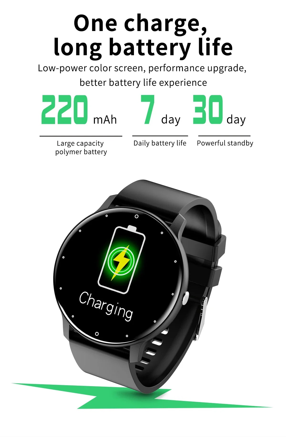 LIGE Waterproof Women Smart Band Watch Real-time Weather Forecast Men Watches Sports Ladies Smart Watch For Women Android IOS