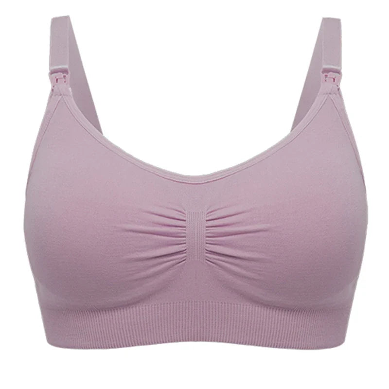 plus Size Seamless Nursing Bra for Women Breathable Maternity Push up Front Closure Underwear Adjustable Straps Wire-Free