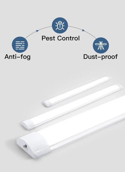 Led Lights Tube Home Lighting Kitchen Bedroom Garage Fixture t5/t8 Ceiling Linear Lamp Strip 220V Closet Cabinets 90/120cm Tube