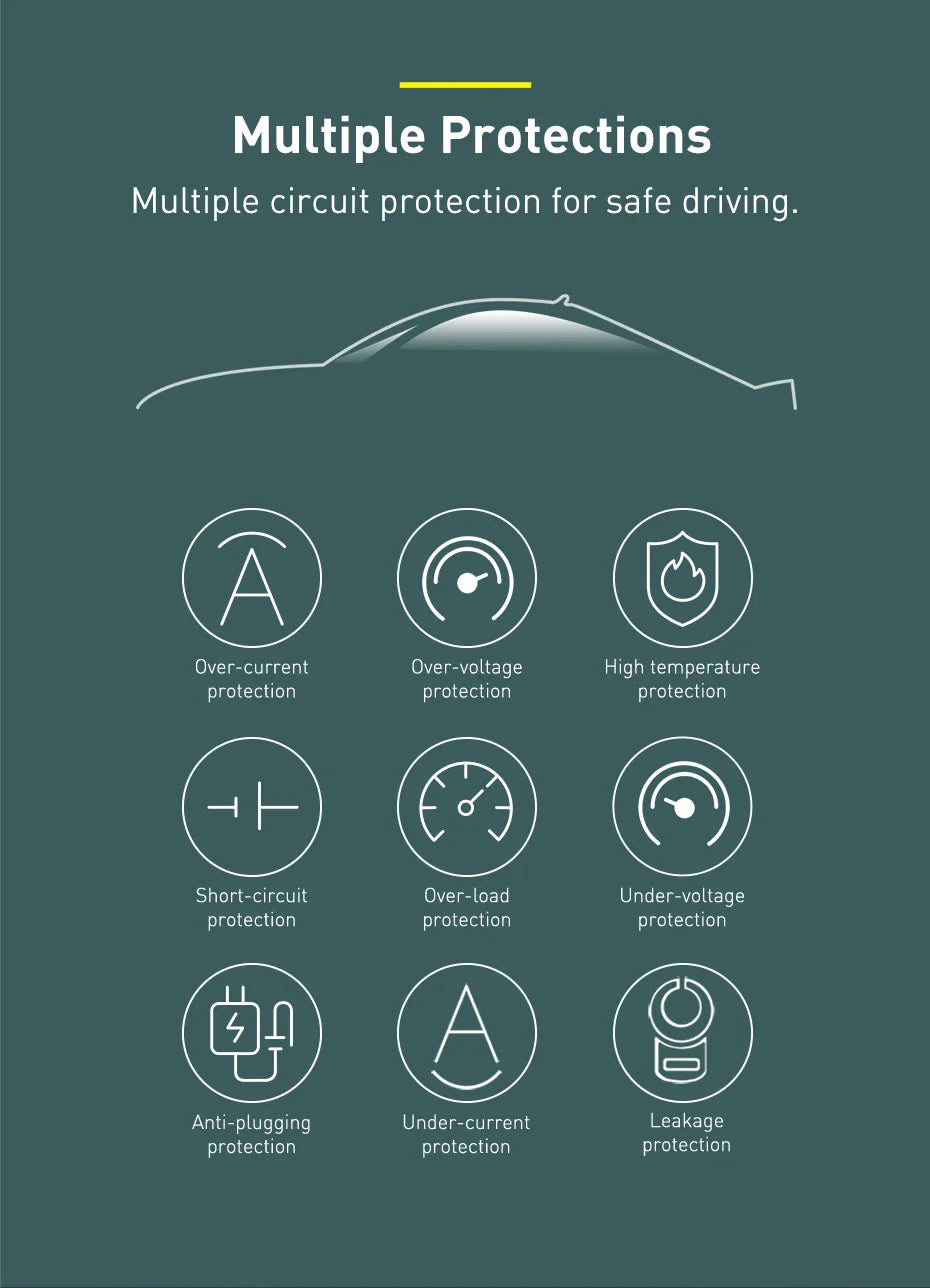 Baseus FM Transmitter Modulator Car Wireless Bluetooth 5.0 USB Fast Charger Auto Aux Radio Mp3 Player Music Hands Free Car Kit