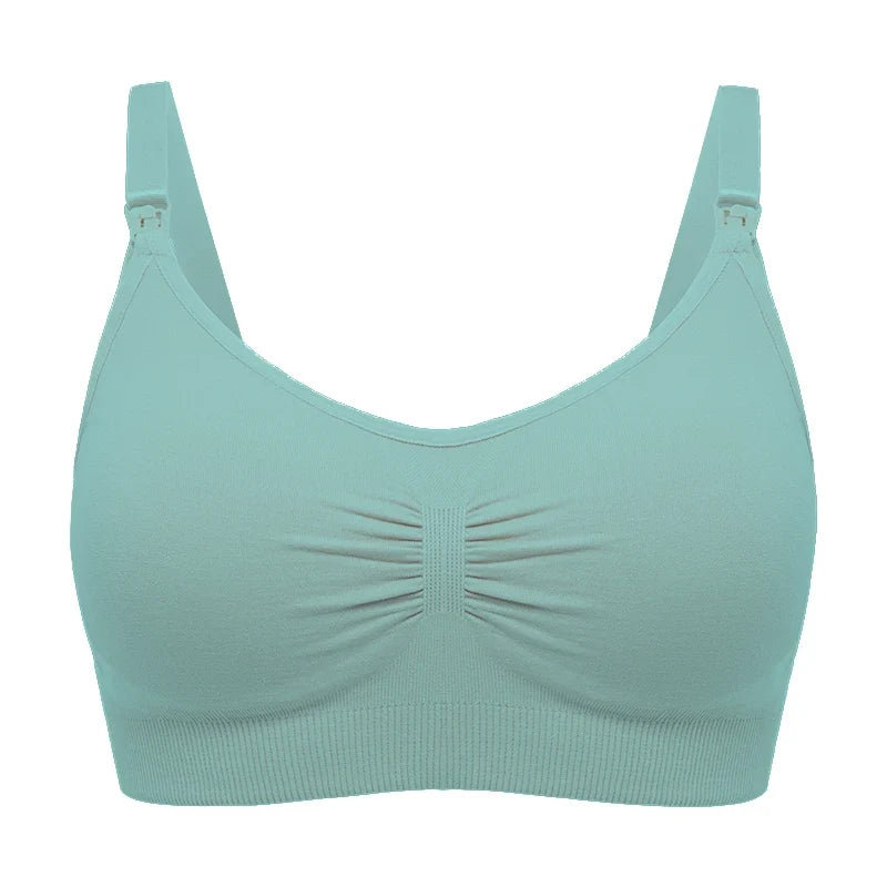plus Size Seamless Nursing Bra for Women Breathable Maternity Push up Front Closure Underwear Adjustable Straps Wire-Free