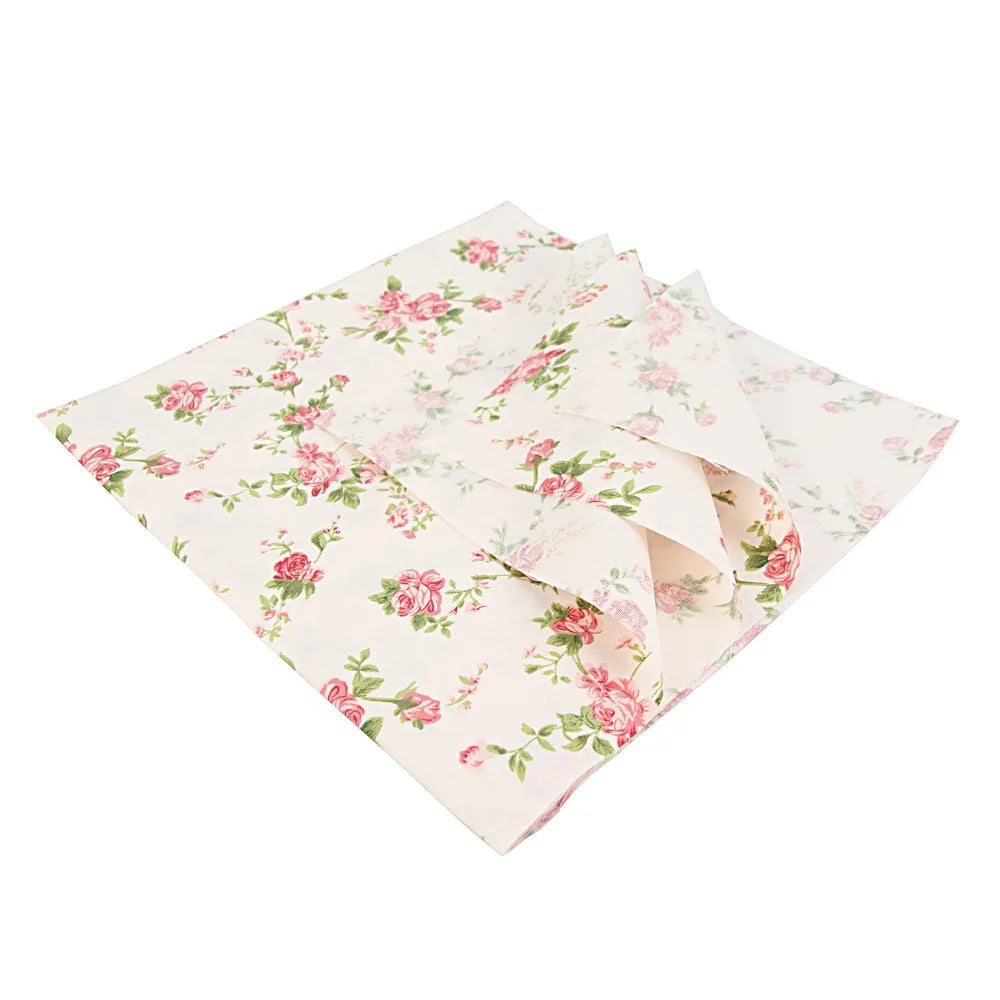 7PCS 25 x 25cm/50 x 50cm Squares Cotton Craft Fabric Cloths for DIY Bundle Patchwork Quilting Sewing Scrapbooking Artcraft