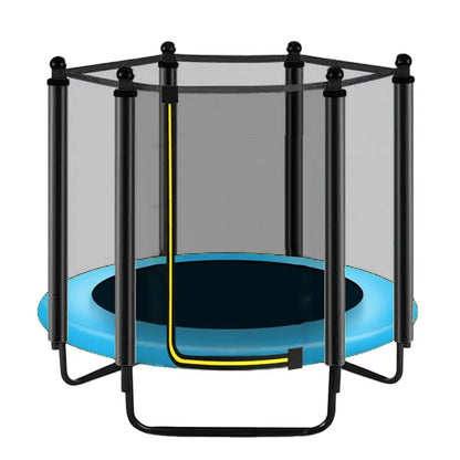 Round Kids Mini Trampoline Enclosure Net Pad Rebounder Outdoor Exercise Home Toys Jumping Bed Safety Net Protection Guard