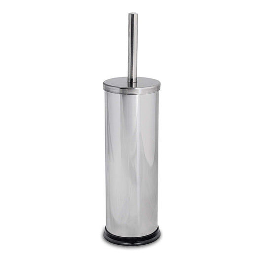 Chrome Round Stainless Steel Toilet Brush & Holder