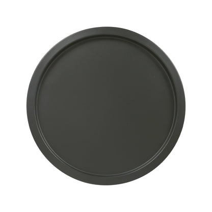 Black Round Steel Tray Table