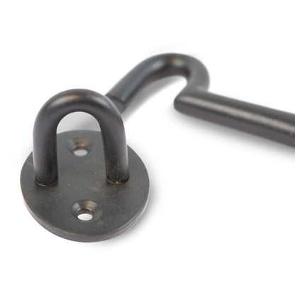 125mm Black Rustic Cabin Hook and Eye