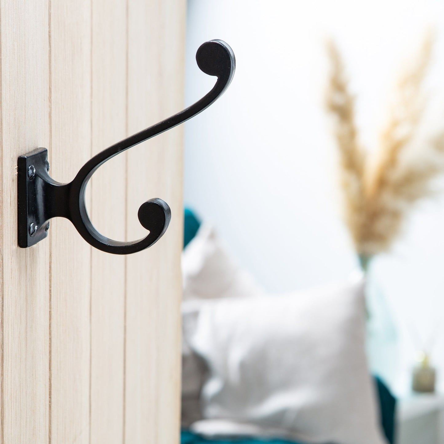 35mm x 105mm Brass Square Back Hat & Coat Hook