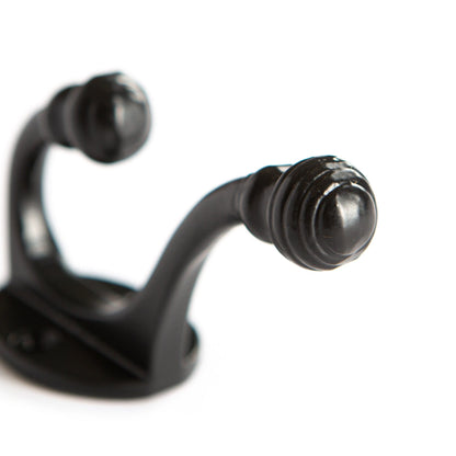 30mm x 95mm Black Ball End Hat & Coat Hook
