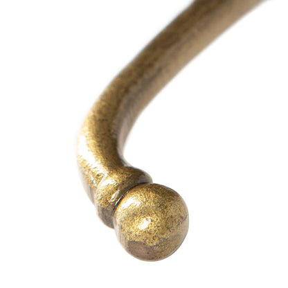 35mm x 85mm Flat Top Ball End Brass Hat & Coat Hook