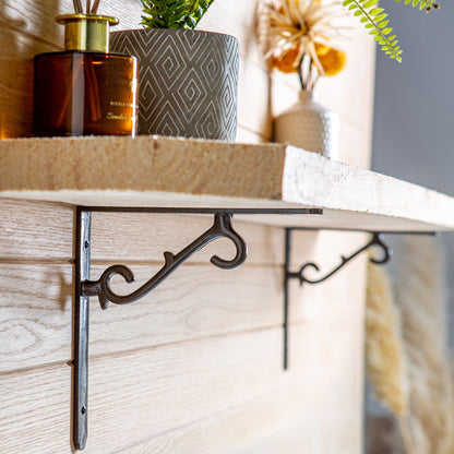 205mm Scroll Iron Shelf Bracket