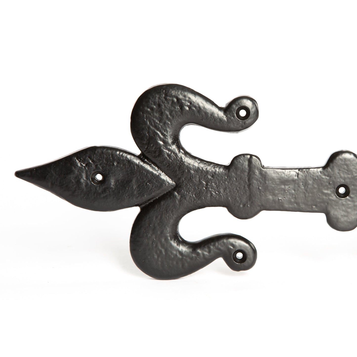 310mm Black Fleur De Lis T-Hinge