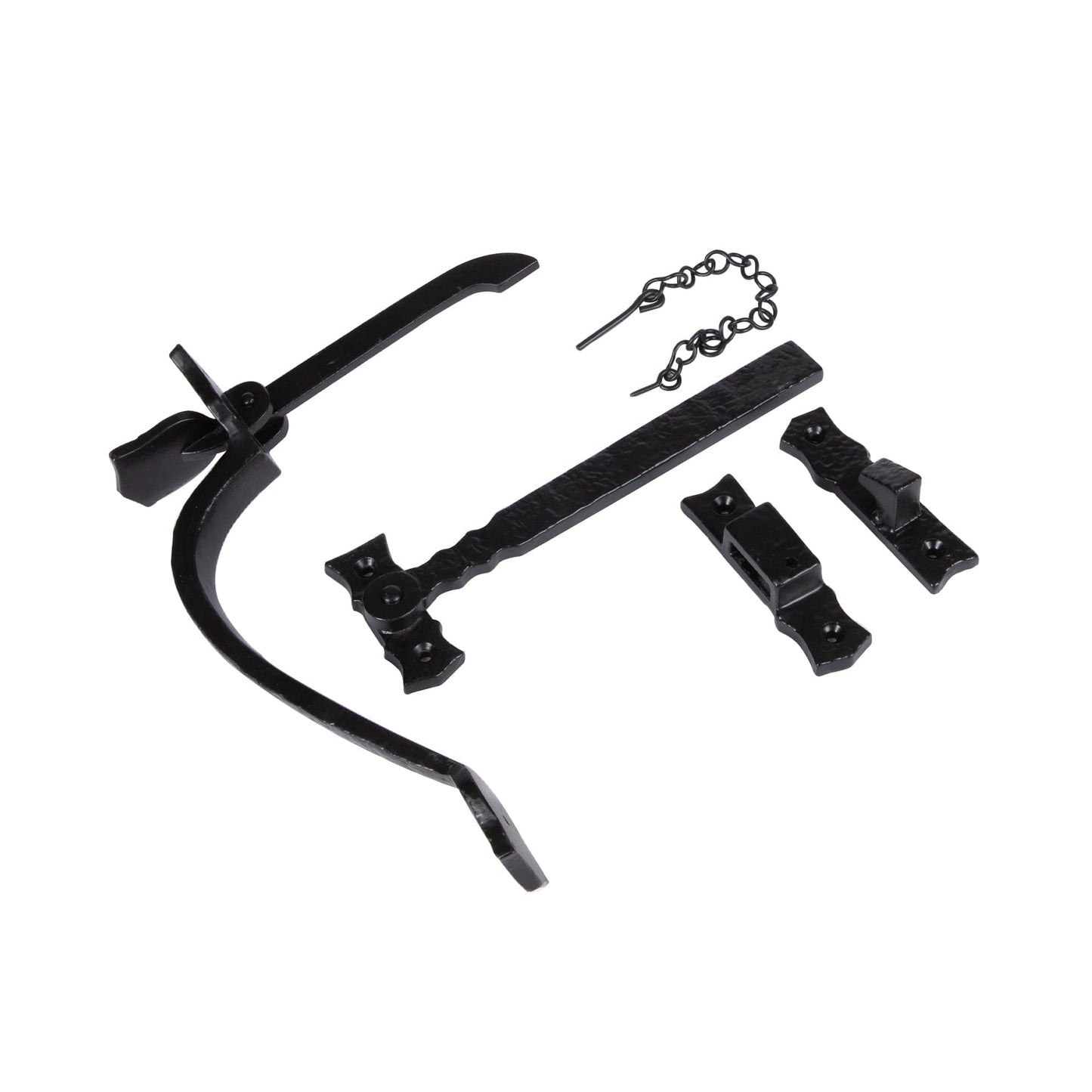 240mm Black Rustic Suffolk Latch