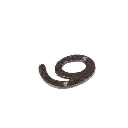 80mm Grey Rustic Iron House Number 9