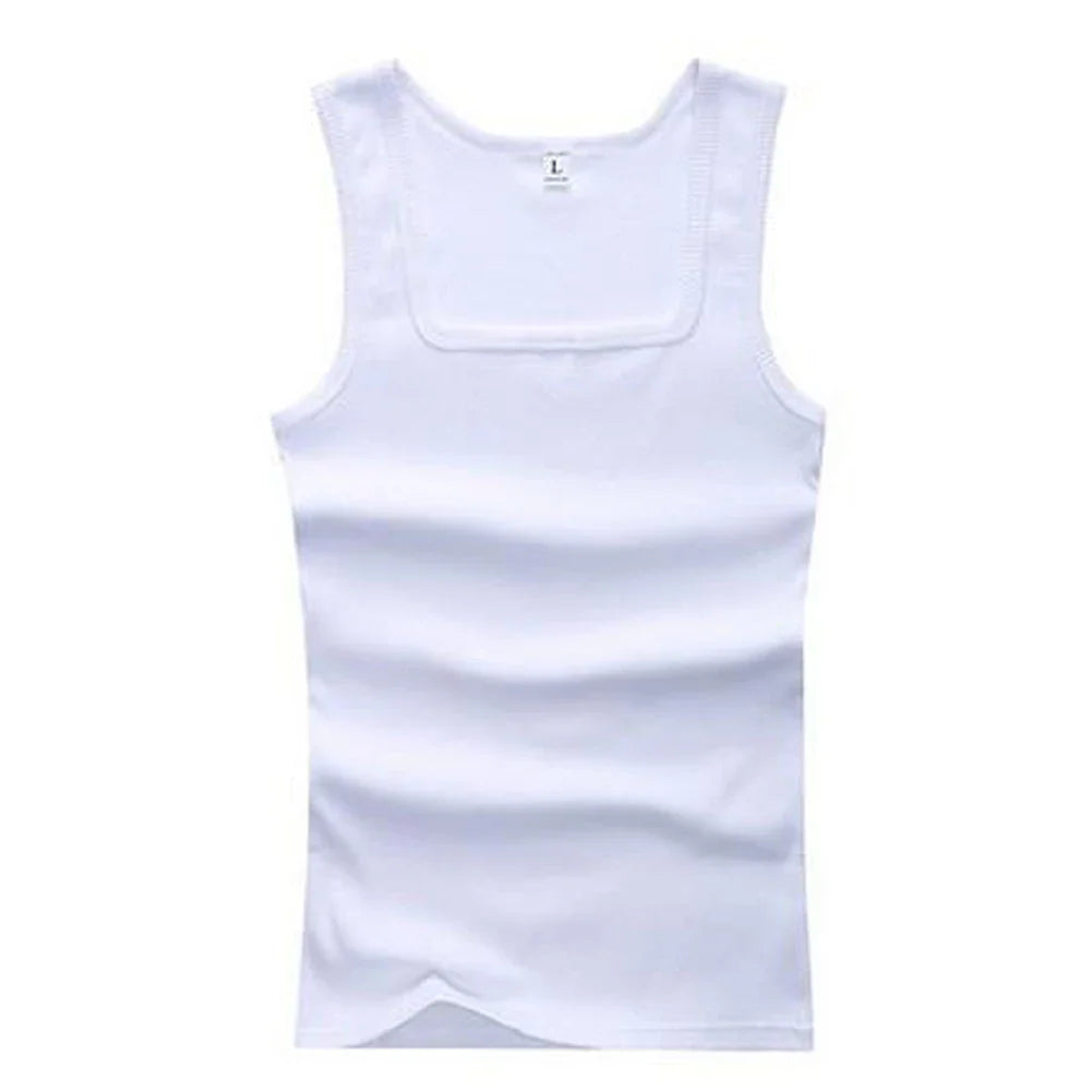 2020 Summer Plus Size Men Clothing Tank Tops Black White Gray Singlets Sleeveless Fitness Men Vest Casual Bodybuilding Vest New