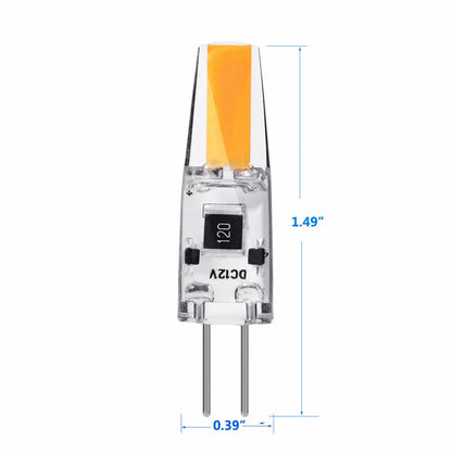 10PCS Dimmable Mini G4 LED COB Lamp  6W Bulb AC DC 12V 220V Candle Lights Replace 30W 40W Halogen for Chandelier Spotlight