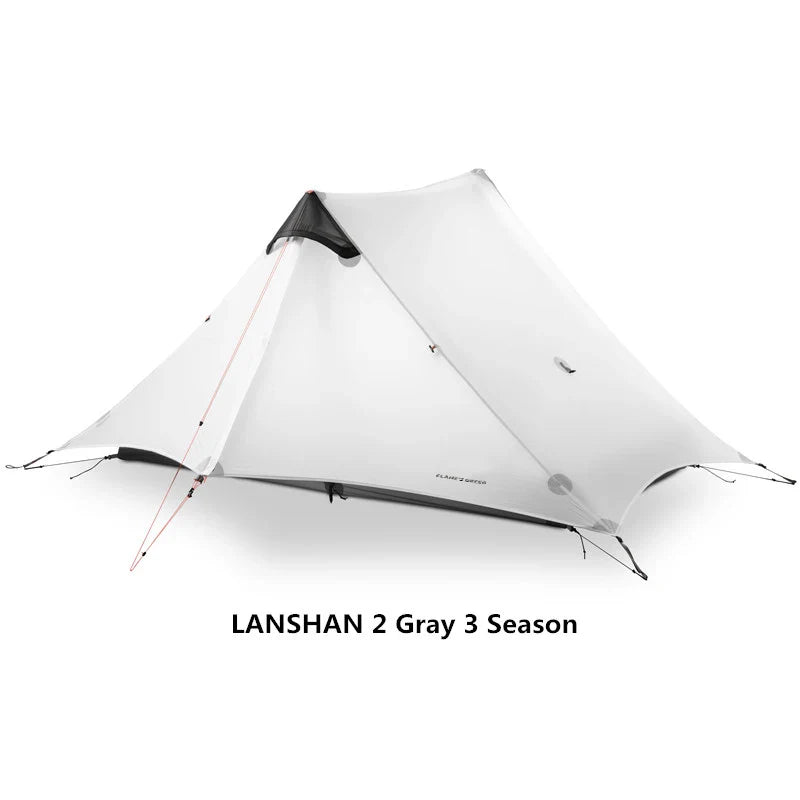 2024 New Version FLAME'S CREED LanShan 2 Person Oudoor Ultralight Camping Tent 3 Season Professional 15D Silnylon Rodless Tent