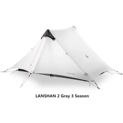 2024 New Version FLAME'S CREED LanShan 2 Person Oudoor Ultralight Camping Tent 3 Season Professional 15D Silnylon Rodless Tent