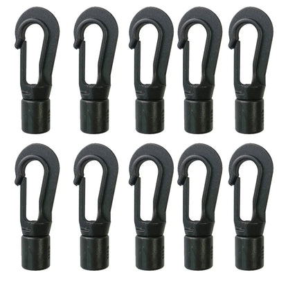 5MM 8MM 10PC 20PCS Bungee Shock cord Quick Connect hooks hanging Ends Clip for Kayak Canoe Boat Dinghy Rib DIY Elastic Cord rope